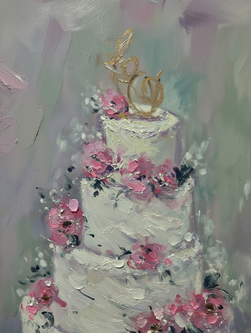 Rose Wedding Cake
