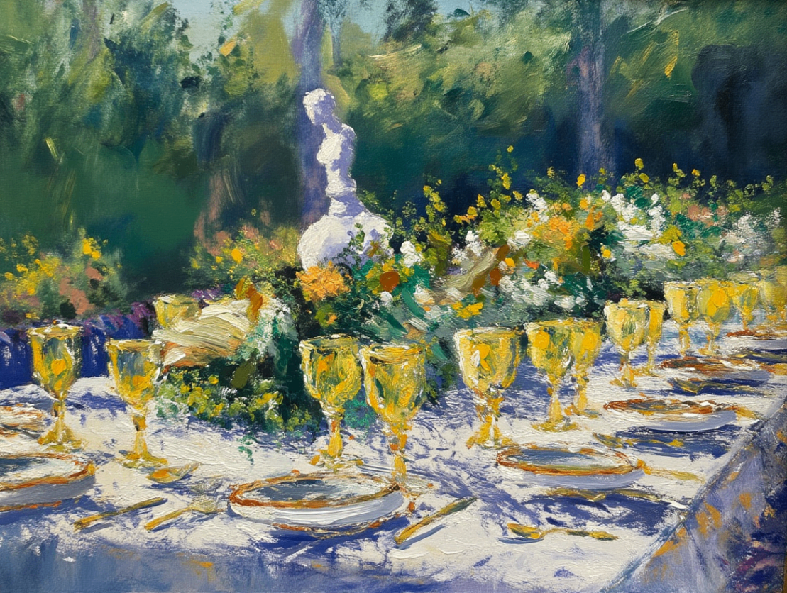 Golden Goblets in the Garden