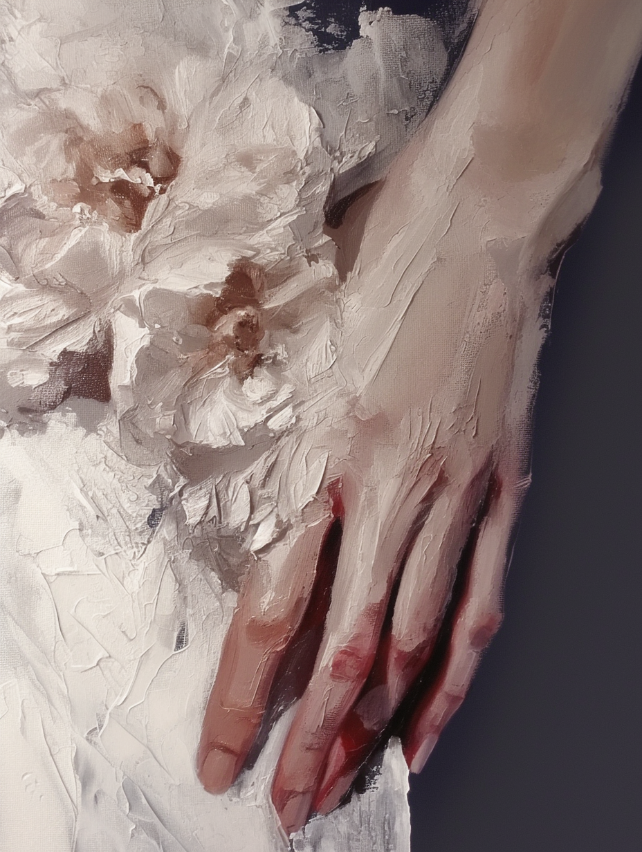 Peony & Hand